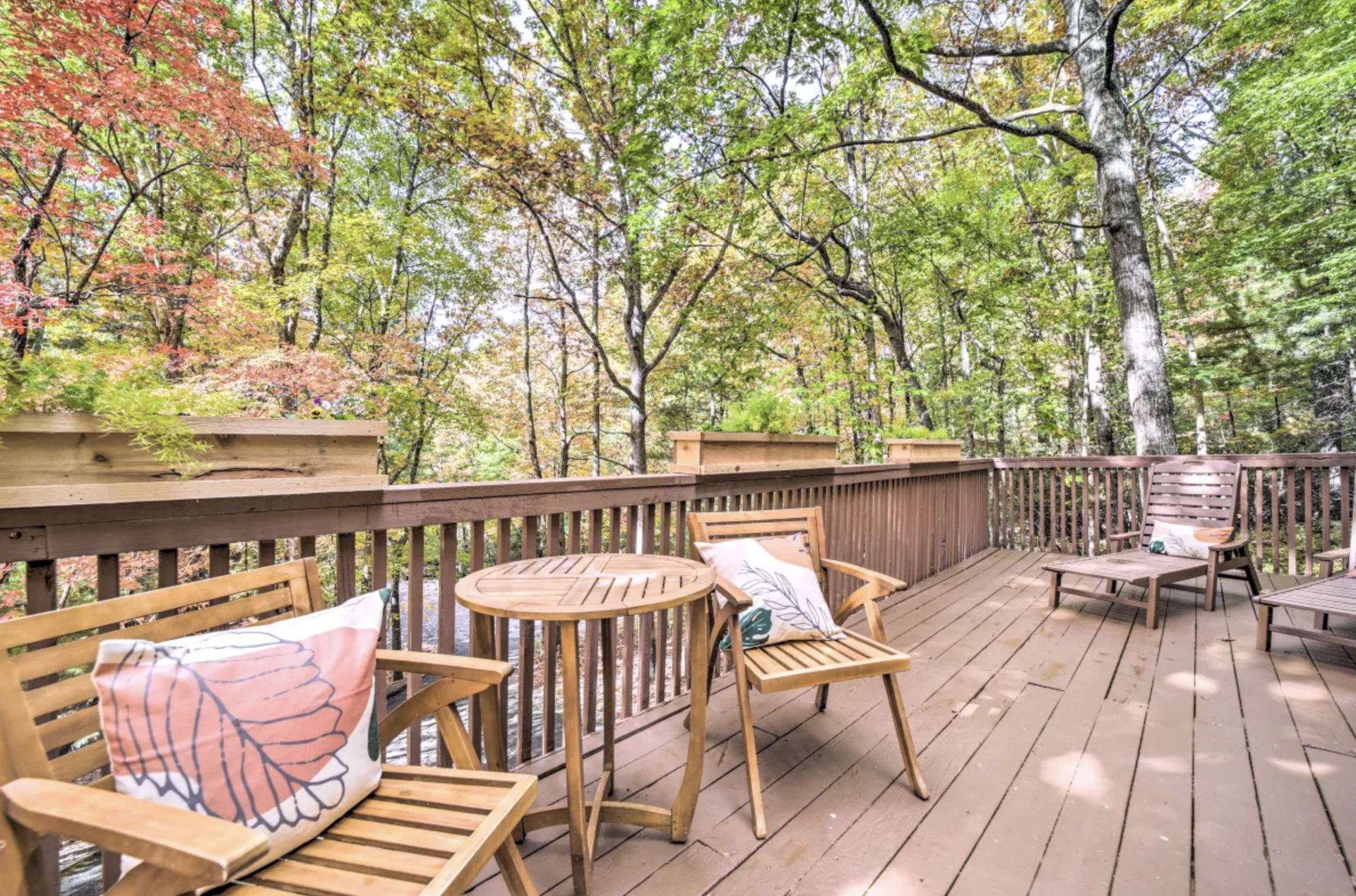 Deck view into the trees